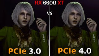 RX 6600 XT   PCIe 30 vs PCIe 40  2023 Performance Comparison [upl. by Nnylram]