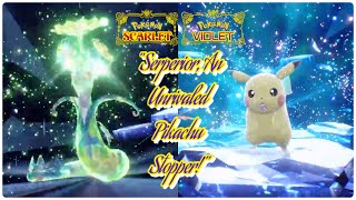 Serperior SOLO 7 Star Mightiest Mark Pikachu Raid  Pokémon Scarlet amp Violet [upl. by Feinstein606]