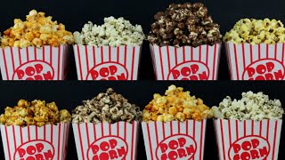 8 ways flavored popcorn 8 delicious and easy recipeshomemade popcorn [upl. by Joell325]