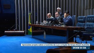 Plenário aprova projeto sobre o Caminho da Luz e criação de Grupo BrasilAustrália [upl. by Dunaville]