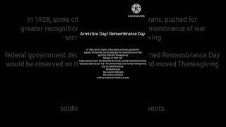 History Of Armistice Day Remembrance Day Veterans Day rememberanceday fallensoldiers remember [upl. by Adnohser]