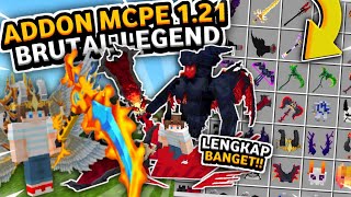 ADDON BRUTAL LEGEND MCPE 120121 TERBARU ADDON SENJATA LEGENDARIS MCPE 121 [upl. by Shama]