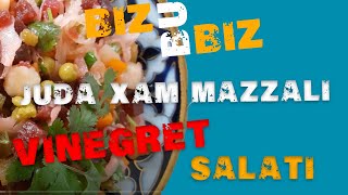 Juda ham mazzali Vinegret salati  Жуда хам маззали винегрет салати bizbubiz vinegret salatlar [upl. by Ardnoel466]