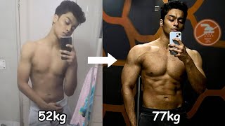 How I GAINED 25 kg FAST My Transformation  How to GAIN WEIGHT for Skinny Guys Diet and Workout [upl. by Kroo]