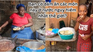 Haiti Các món ăn không phải ai cũng dám thử ở nước nguy hiểm nhất thế giới bánh đất chè 🇭🇹 [upl. by Patricio518]