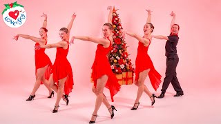 Feliz Navidad Dance Christmas Song with Easy Choreography 💃🕺 [upl. by Anibas]