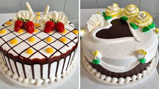 Tutoriales de decoración de pasteles con crema chantilly [upl. by Sholley]