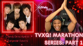 TVXQ Reaction Marathon Part 1  LIVelyAntics [upl. by Goldina]