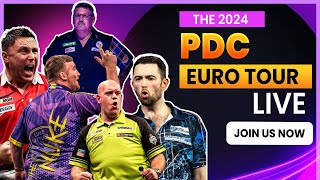 2024 PDC Euro Tour Live  ET 12 Swiss Darts Trophy Session 3 [upl. by Ojyma]