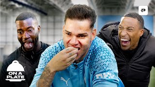 EDERSON tries BRITISH SNACKS with YUNG FILLY amp HARRY PINERO 🇧🇷🍽️ ON A PLATE EP ONE [upl. by Enivid]