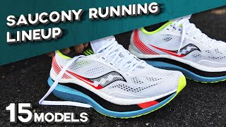 SAUCONY Running Lineup 2022 15 models Review and Comparison [upl. by Filide]