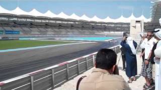 Sneak peaks of Mad Mike Whiddett and Michael Essa Drifting on Yas Marina Circuit today [upl. by Abel639]