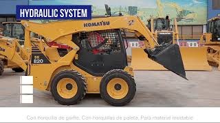 Minicargador SK820 Komatsu [upl. by Ahsyas]