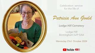 Celebration service for Patricia Gould  23rd Oct 24 [upl. by Hsirrehc163]