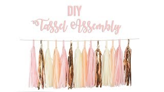 DIY Tassel Assembly Instructions [upl. by Cassandra]