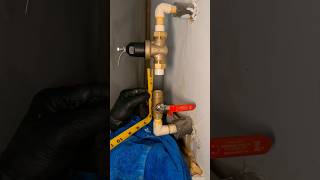 Replacing a water pressure regulator and shut off valve on CPVC 💦 plumbing plumber asmr diy [upl. by Ameekahs320]