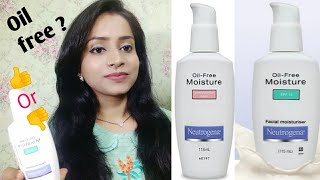 Neutrogena Oil Free Moisturizer Honest Review  How to use  Best gentle moisturizer [upl. by Calista]