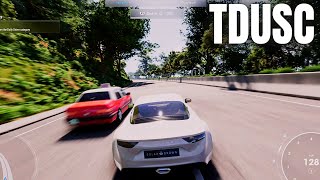 Test Drive Unlimited Solar Crown 12 minutes of driving around map daytime  PS5 beta gameplay [upl. by Aknahs]