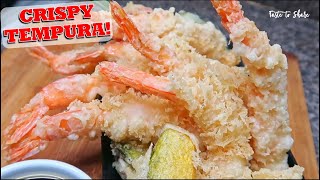 TEMPURA at home is Crispy and so DELICIOUS💯✅ Do NOT FRY Shrimp directly❗ will show you How to cook [upl. by Ardnajela617]