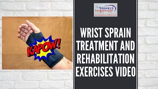 Wrist sprain treatment and rehabilitation exercises video [upl. by Quartas]