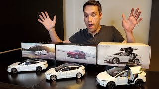 Unboxing Every Tesla Diecast Model [upl. by Ennairol]