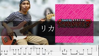 SIX LOUNGE  リカ Bass Cover 弾いてみた TAB ベース [upl. by Margarethe]