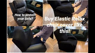 How to install Recliner Sofa Cover  Unboxing  Aliexpress [upl. by Rebmyt193]