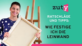 Malen nach Zahlen  Ratschläge und Tipps Wie festige ich die Leinwand [upl. by Ahsyek]