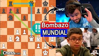 NIÑO PRODIGIO ORO de 10 AÑOS GANA al MÁS GRANDE DE TODOS LOS TIEMPOS FAUSTINO ORO VS MAGNUS CARLSEN [upl. by Lidah]