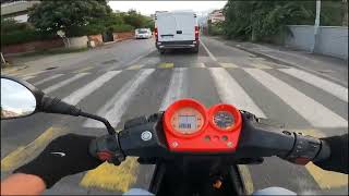 Yamaha Aerox 50cc  Ride to School  No Commentary 1 [upl. by Rubenstein]