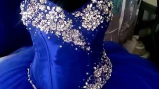 VESTIDOS DE XV AZUL REY 2017 [upl. by Ahsead]