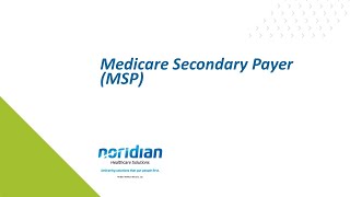 Medicare Secondary Payer MSP [upl. by Naujled]