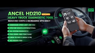 ANCEL HD210 Bluetooth Heavy Duty Truck Scanner [upl. by Buckden982]