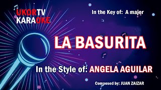 Angela Aguilar  La Basurita KARAOKE [upl. by Hgielah227]