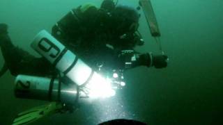 103m Trimix Dive Lake of Como 06 11 2011 [upl. by Eirak]