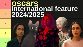 Oscar International Feature 20242025 Contenders TierList [upl. by Yhtorod628]