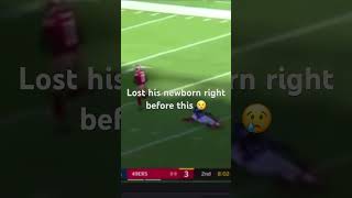 Marquise goodwin Lost his newborn and got this td 😭😭shorts subscribe football sad 49ers NFL [upl. by Perle]