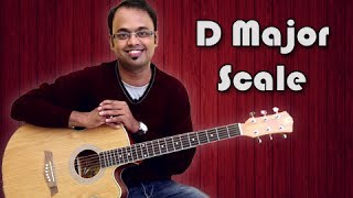 How To Play  D Major Scale  Guitar Lesson For Beginners [upl. by Annaitsirhc880]