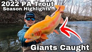 2022 PA Trout Season Highlights Giants Caught [upl. by Akemihs]