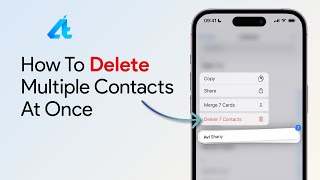 How To Delete Multiple iPhone Contacts At Once [upl. by Kinzer]