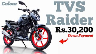 TVS Raider 125cc Down Payment 30000 💰 TVS Raider 125cc Down Payment 2024 🇮🇳 [upl. by Encratia]