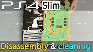 PS4 Slim Disassembly Fix Overheating with Fan Cleaning amp Thermal Paste Replacement [upl. by Neala613]