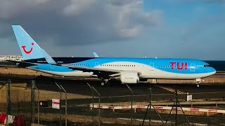 🔴LIVE  Lanzarote Airport  windy  TUI 767 due [upl. by Sallyann488]