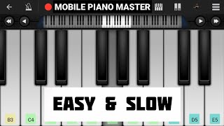 Sanso Ki Mala PeSlow amp EasyPiano TutorialPiano KeyboardPiano LessonsPiano Musiclearn piano [upl. by Ynnel]