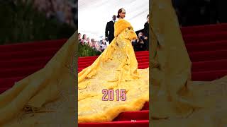 Every Rihanna Met Gala Look Through the Years 🤩 shorts [upl. by Enaid]