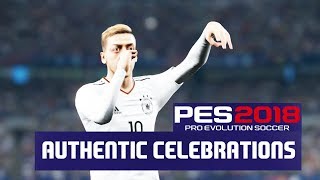 PES 2018 Authentic Celebrations [upl. by Ames]