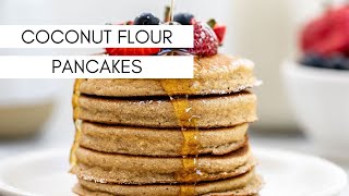 PALEO Coconut Flour Pancakes [upl. by Bogie]