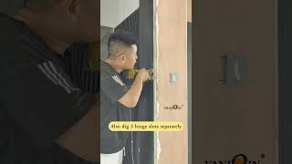 How to Install Grille Board Hidden Door with Lock in Details [upl. by Acilef519]