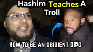 Hashim teaches a troll A Good Lesson Hashim and Visitor Speakers Corner Sam Dawah [upl. by Ameehs876]