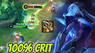 WILD RIFT ADC  THIS ASHE IS TOO STRONG WITH CRIT BUILD IN PATCH 52C GAMEPLAY [upl. by Roid]